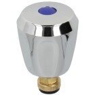 Sanitary head part 3/8&quot; chrome-plated with electro tap handle - blue