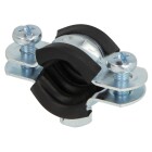 Pipe clamps, zinc-coated M 8 x 15-19 mm (3/8&quot;)