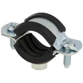 Screw pipe clamps galvanised M 8 x 25-28 mm (3/4")