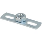 Base plate, zinc coated inner thread M8 80 x 30 x 3 mm