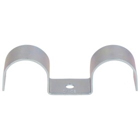 Pipe brackets - double (PU 100) 27-28 mm x hole &Oslash; 6.1