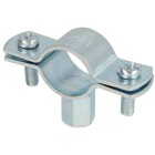 Screw-type pipe clamp, without inlay M 8/10 x 20 - 23 mm (1/2&quot;)