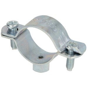 Screw-type pipe clamp, without inlay M 8/10 x 32 - 35 mm (1")
