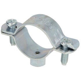Screw-type pipe clamp, without inlay M 8/10 x 32 - 35 mm...
