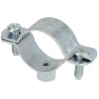 Screw-type pipe clamp, without inlay M 8/10 x 32 - 35 mm (1&quot;)