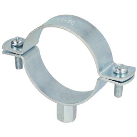 Screw-type pipe clamp, without inlay M 8/10 x 56 - 58 mm
