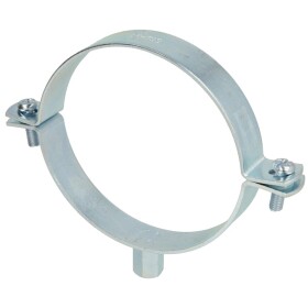Screw-type pipe clamp, without inlay M 8/10 x 98 - 102 mm