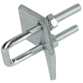 Carrier clamps for mounting rails M 8 for profile 38/40