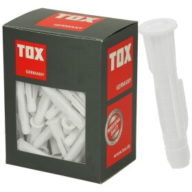 Tox Cheville universelle TRIKA, 8 x 51 mm avec collerette