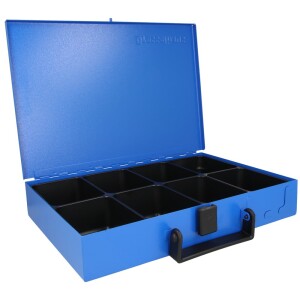 Box métallique avec 8 compartiments sans contenu