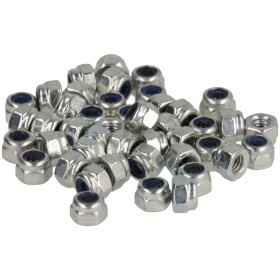 Hexagon locknut M3 (PU 100) DIN 985, galv. zinc coated