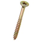 Countersunk screw for chipboards &Oslash; 3 x 25 mm star yellow chrome