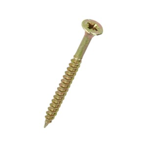 Fibre board countersunk screw Ø 5x25 mm (PU 100) with Phillips head chrome