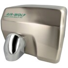 Air-Wolf hot air hand dryer E 401 sensor, stainless steel, matt