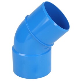 Sanclean suction PVC tube, bend 45&deg; i/e &Oslash; 50mm