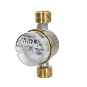 Domestic water meter single-jet 2.5 m³ 3/4" incl. calibration fee length 80 mm