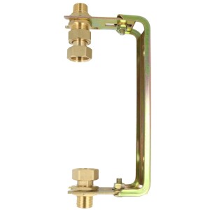 Water meter bracket - vertical, galvan. adjustable, Qn 2.5 m³/h- 1" x 1"