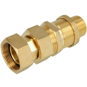 Water meter screw joint, brass input Qn 2.5 - 1&quot; ET...