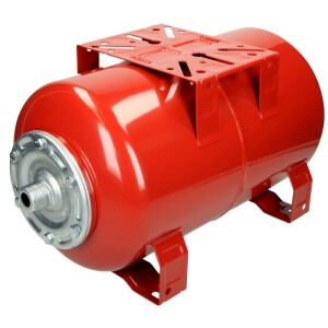 Diaphragm pressure tank horizontal 20 litres - connection 1" - max. 10 bar