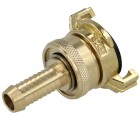 Suction/high-pressure quick-coupling with locking ring for hose 1&quot;