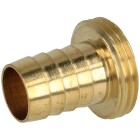 Brass hose tail flat-sealing male thread 1-piece 1&quot; ETx3/4&quot;