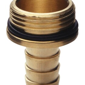 Brass hose tail (male) with bead 3/4&quot; thread x...