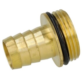Brass hose tail (male) with bead 1" thread x...