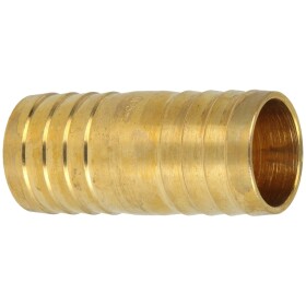 Brass hose connector for 1" hose