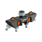 Gardena 4-channel water distributor G 1 and G 3/4