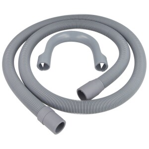 Plastic hose for washing machines 3/4", 1500 mm, with hose holder