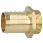Brass hose connector with male thread and hexagonal collar 1 1/2&quot; ET x 1 1/2&quot;
