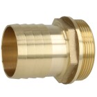 Brass hose connector with male thread and hexagonal collar 2&quot; ET x 2&quot;
