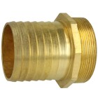 Brass hose connector with male thread and hexagonal collar 2 1/2&quot; ET x 2 1/2&quot;
