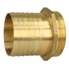 Brass hose connector with male thread and hexagonal collar 3&quot; ET x 3&quot;