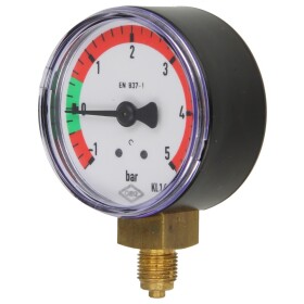Manometer -1 to + 5 bar, 1/8&quot;, radial, 50 mm...