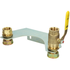 Mounting unit for double-pipe gas meters 1", with gas flow control device 2.5 m³