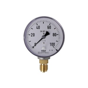 Kapselfedermanometer Gas 0 - 100 mbar