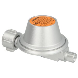 Caravan regulator 1.5 kg/h 16 bar 1/4" 50 mbar