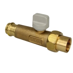 Viega Gas connection ball valve 1/2" x Profipress G, straight, heat-activated