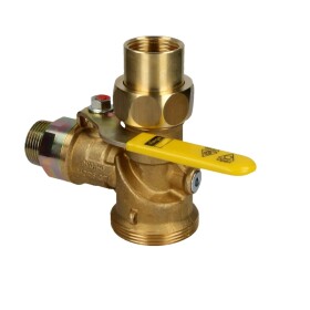 Viega Angle ball valve, gas, 1" with heat-activated...