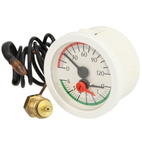 Ferro Thermomanometer mit Fernleitung wei&szlig; 3980240